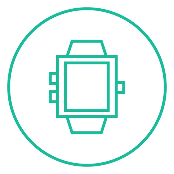 Ícone de linha Smartwatch . — Vetor de Stock