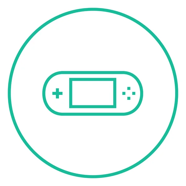 Game console gadget line icon. — Stock Vector