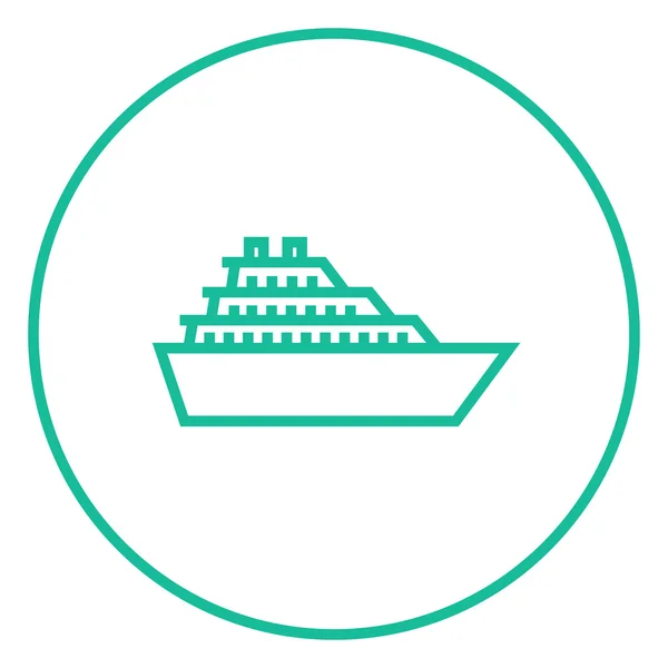 Pictogram van de cruiseschip. — Stockvector
