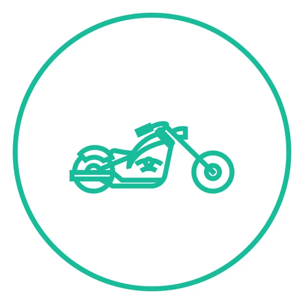 Icône de ligne de moto. — Image vectorielle