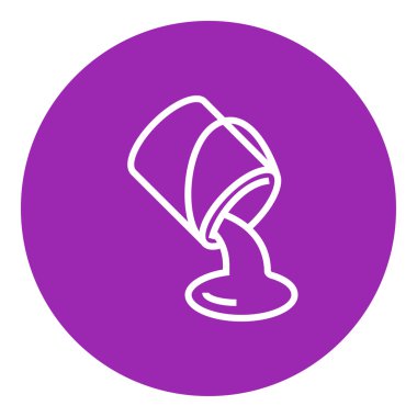 Boya dökme kova satır simgesinden.