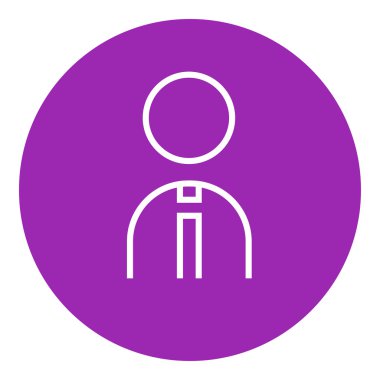 İş adamı satırı simgesi.