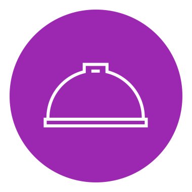 Restoran saat çizgisi simgesi.