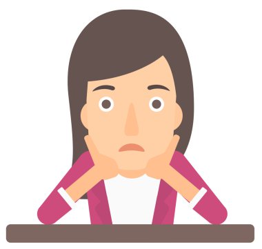 Umutsuz onun kafasından tutarak kadın.