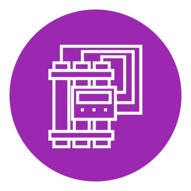 Dinamit ve fünye satırı simgesi.