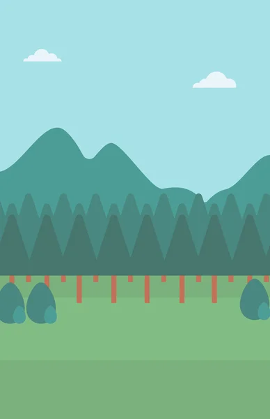 Fondo de paisaje de montaña . — Vector de stock