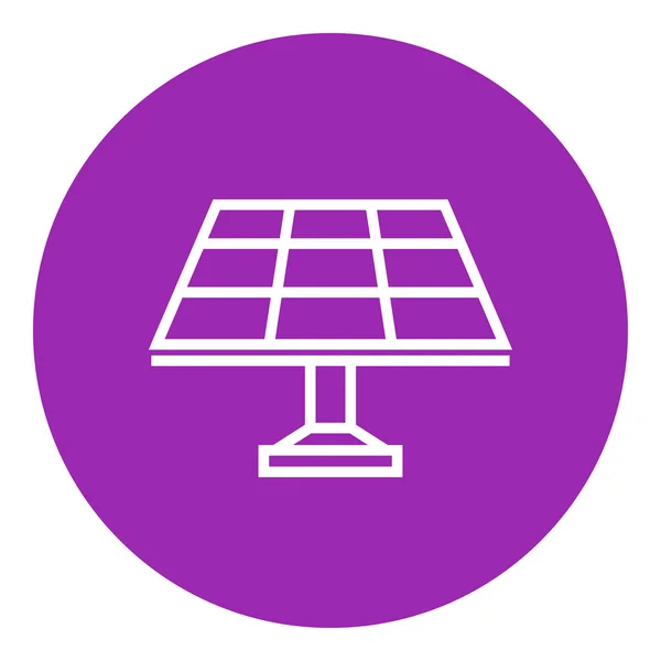 Solar panel line icon. — Stock Vector