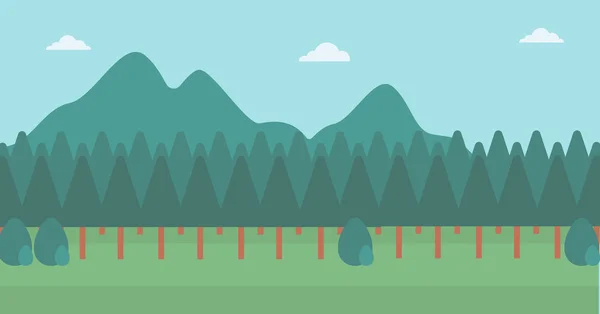 Fondo de paisaje de montaña . — Vector de stock