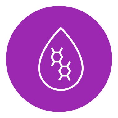 Yağ damla satırı simgesi.