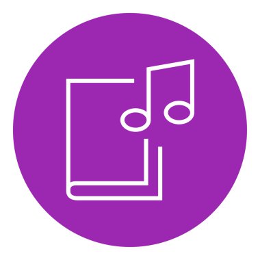 Ses kitabı satır simgesi.