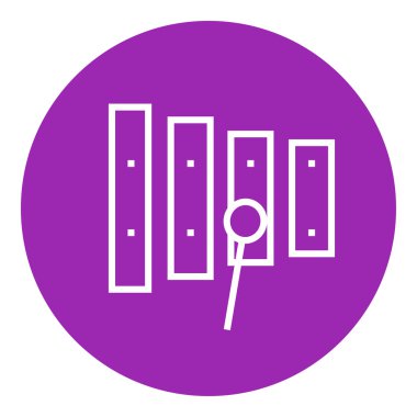 Ksilofon ile çekiç satırı simgesi.