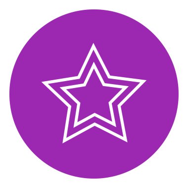 Derecelendirme yıldız satırı simgesi.