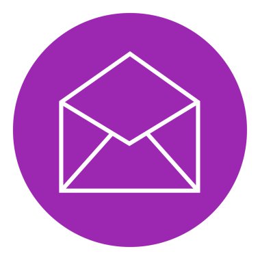 Zarf satırı simgesi.