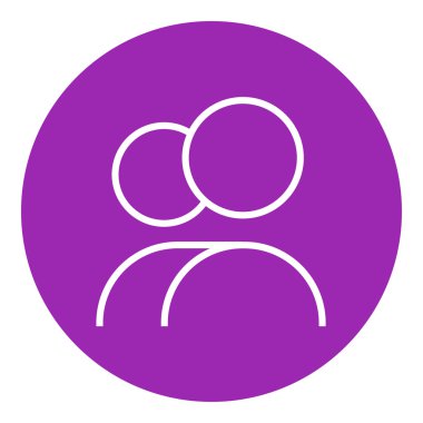 İnsanlar satırı simgesi.