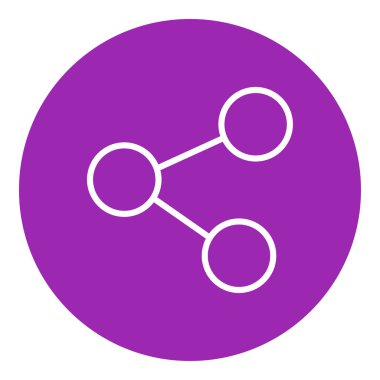 Sosyal ağ satırı simgesi.