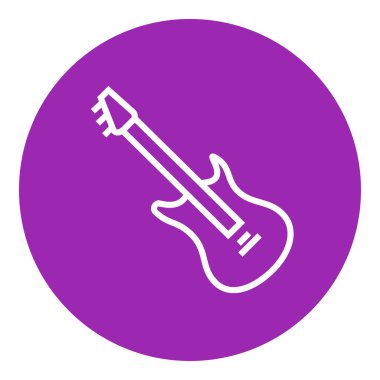 Elektro gitar satırı simgesi.