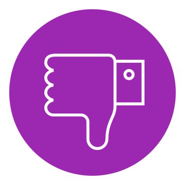 Başparmak el işareti satırı simgesi.