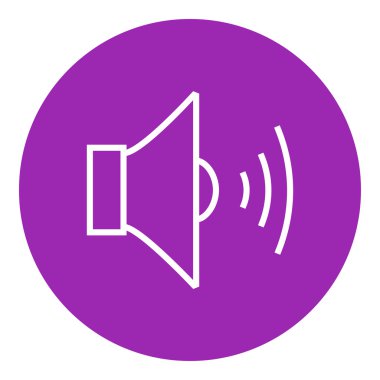 Hoparlör ses ayarı satırı simgesi.