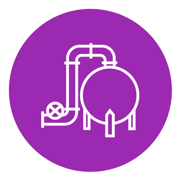 Factory line icon. — Stock Vector