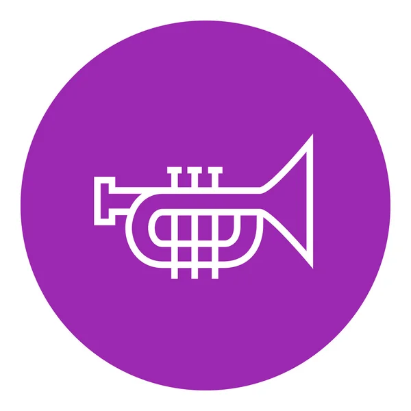 Trumpet line icon. — Stock Vector