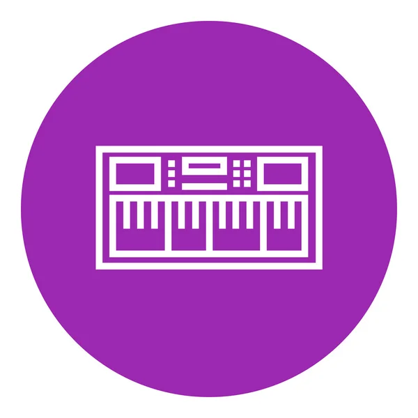 Synthesizer line icon. — Stock Vector