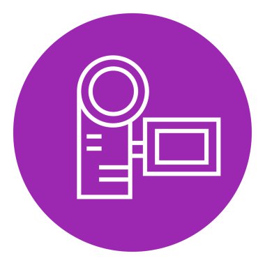 Dijital video kamera satırı simgesi.