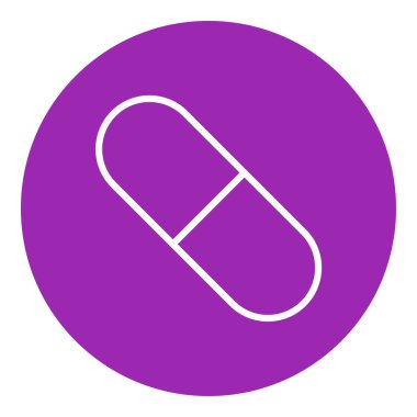 Kapsül pill satırı simgesi.