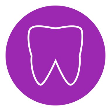 Diş çizgisi simgesi.