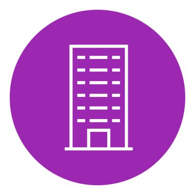 Satırı simgesi bina konut.