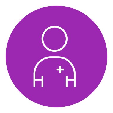 Hemşire satırı simgesi.