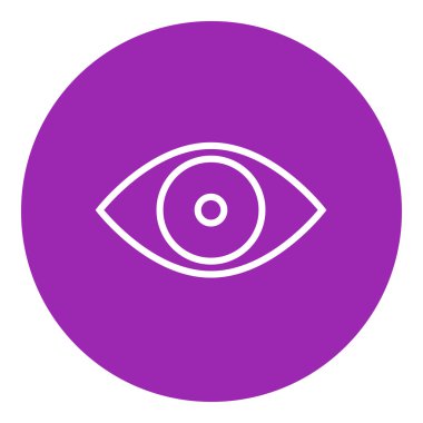 Göz çizgisi simgesi.