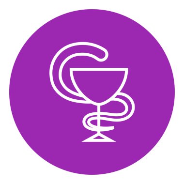 İlaç tıbbi sembolü satırı simgesi.