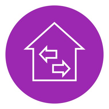 Mülkiyet satış satırı simgesi.