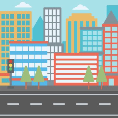 Modern şehir arka plan.