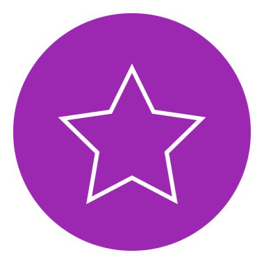 Derecelendirme yıldız satırı simgesi.