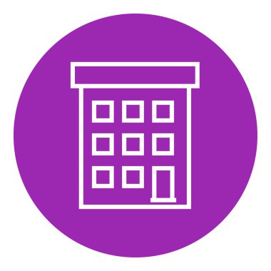 Satırı simgesi bina kat mülkiyeti.