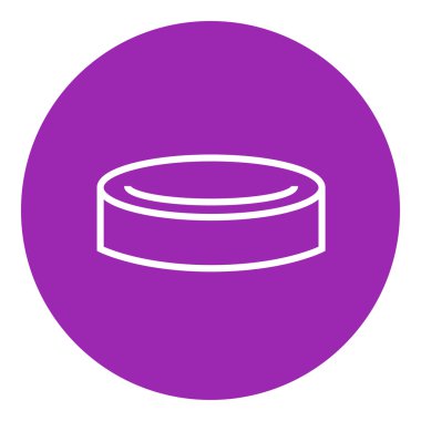 Hokey diski satırı simgesi.