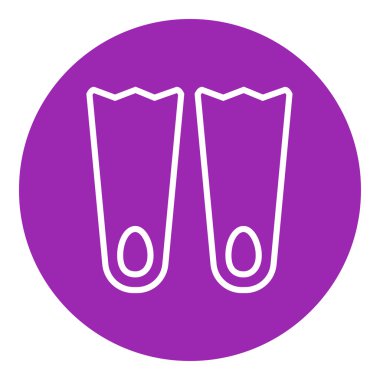 Yüzgeçler Satırı Simgesi.