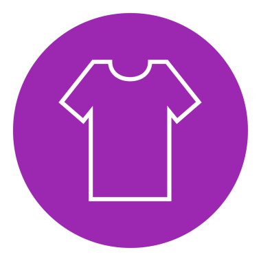 Tişört çizgisi simgesi.