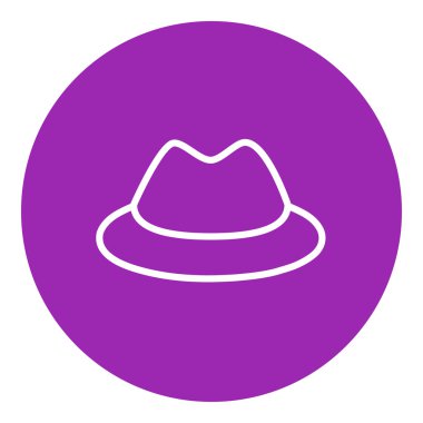 Klasik şapka satırı simgesi.