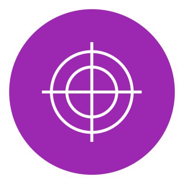 Çekim hedef satırı simgesi.