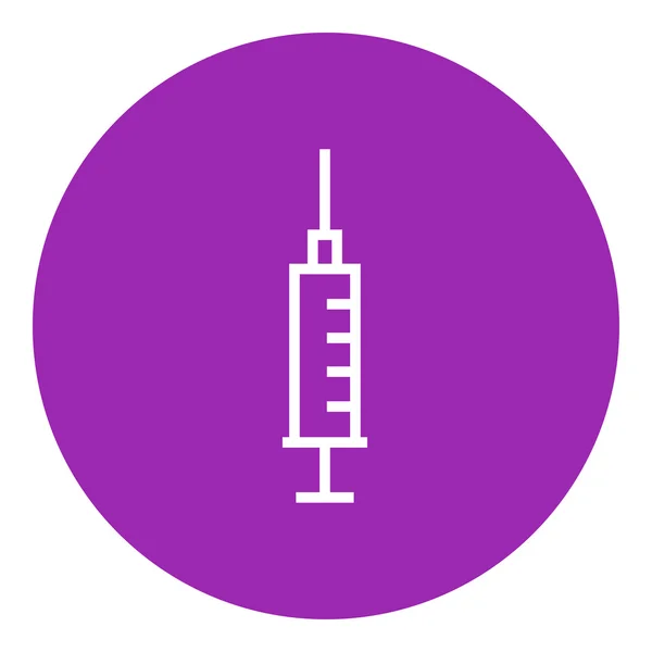 Syringe line icon. — Stock Vector