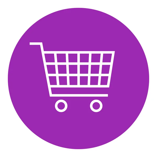 Shopping cart line icon. — Stock Vector