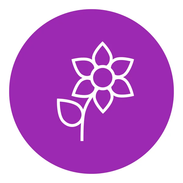 Virág sor ikon. — Stock Vector