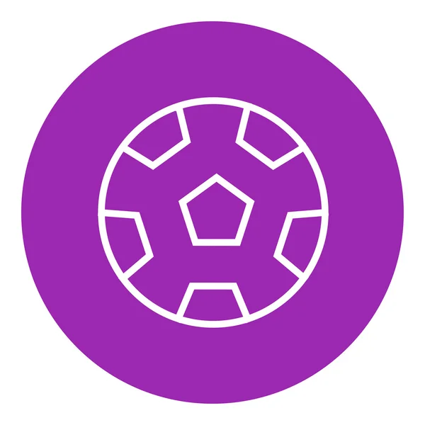 サッカー ボールの細い線のアイコン ストックベクター C Visualgeneration