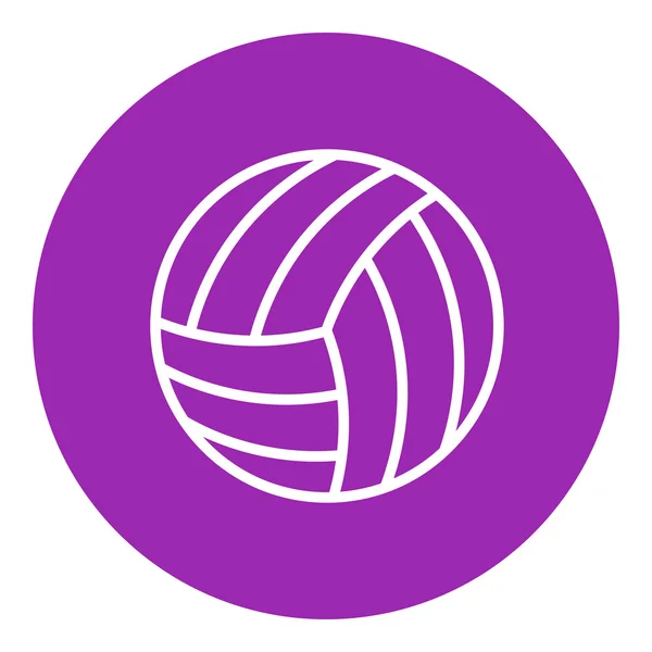 Icono de línea de voleibol. — Archivo Imágenes Vectoriales