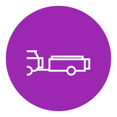 Araba ile römork satırı simgesi.