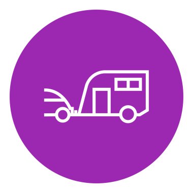 Araba ile karavan satırı simgesi.