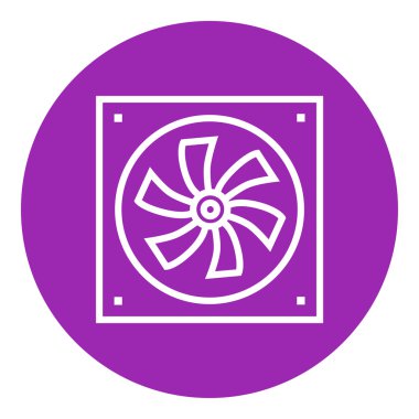 Bilgisayar soğutucu satırı simgesi.