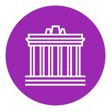 Atina satırı simgesi Akropolisi.